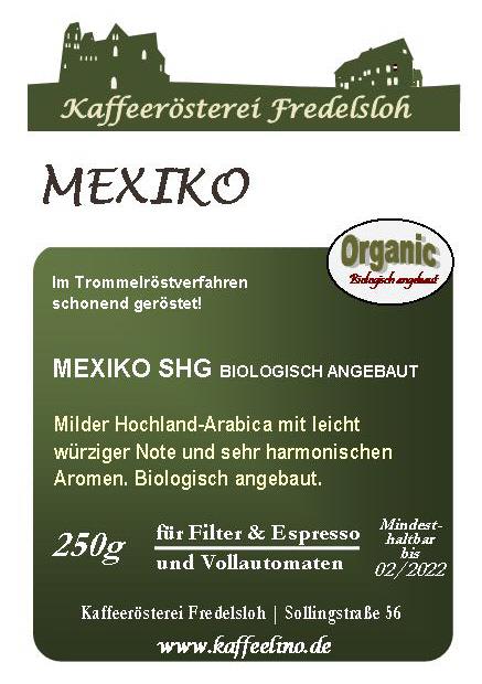 Kaffeelino- Mexiko 250 g, Bohne